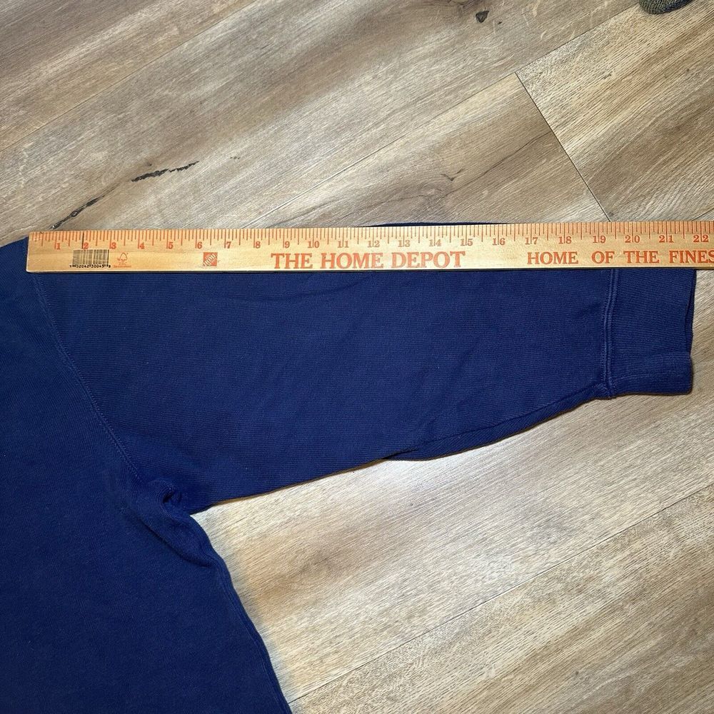 Polo Ralph Lauren‎ 1/4 Zip Pullover Sweater Mens 1XL Big Navy Blue Academia - Picture 9 of 10